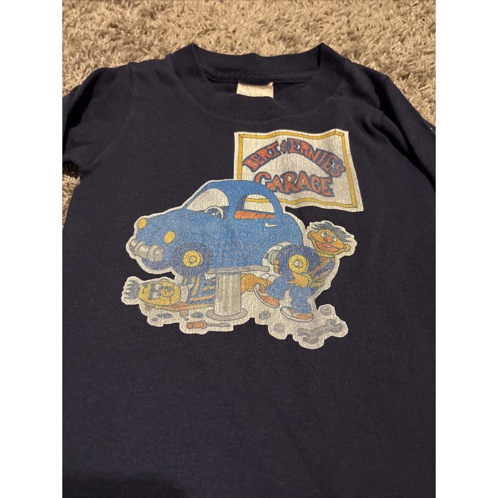 Vintage 80s Sesame Street vintage bert and Ernie‎ Garage shirt 3t 4t Small - Picture 2 of 5